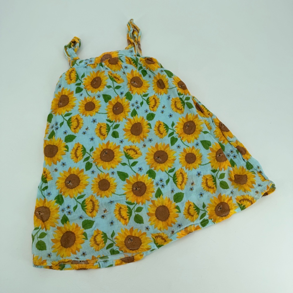 Angel Dear Sunflower Cotton Muslin Dress Kids 4T